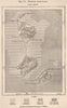 St Pierre & Miquelon Archipelago. Canada 1885 old antique map plan chart