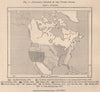 Successive growth of the United States. USA 1885 old antique map plan chart