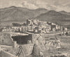Pueblo of Taos. New Mexico 1885 old antique vintage print picture