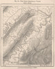 The Great Shenandoah Valley. Virginia 1885 old antique vintage map plan chart