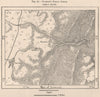 Harper's Ferry Gorge. West Virginia 1885 old antique vintage map plan chart