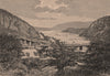 Harper's Ferry. West Virginia 1885 old antique vintage print picture