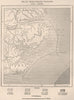 North Carolina Sandbanks. Outer Banks 1885 old antique vintage map plan chart