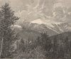 A view of the White Mountains, in New Hampshire 1885 old antique print picture