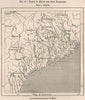 Kames of Maine and New Hampshire. USA 1885 old antique vintage map plan chart