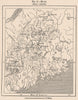 Maine 1885 old antique vintage map plan chart