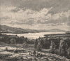 Lake George. New York 1885 old antique vintage print picture