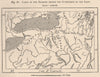 Lakes of the Iroquois before the settlement of the Land. New York 1885 old map
