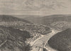 General view of Mauch Chunk (Jim Thorpe) . Pennsylvania 1885 old antique print