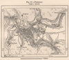 Pittsburg. Pennsylvania 1885 old antique vintage map plan chart