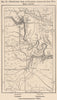 Entrenched Camp at Richmond during the Civil war. Virginia 1885 old map