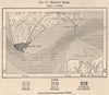 Hampton Roads. Virginia 1885 old antique vintage map plan chart