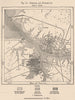 Norfolk and Portsmouth. Virginia 1885 old antique vintage map plan chart