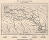 Sherman's March. Georgia 1885 old antique vintage map plan chart