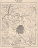 Atlanta. Georgia 1885 old antique vintage map plan chart