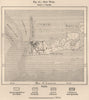 Key West. Florida 1885 old antique vintage map plan chart