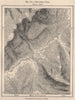 Two Ocean Pass. Wyoming 1885 old antique vintage map plan chart