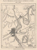 Meanderings and false rivers of the Missouri at Atchison. Kansas 1885 old map