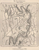 Sunken Lands. USA 1885 old antique vintage map plan chart