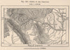 Canyon of the Arkansas. Colorado 1885 old antique vintage map plan chart