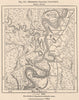 Mississippi-Arkansas confluence 1885 old antique vintage map plan chart