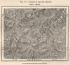 Sources of the Rio Grande. Colorado 1885 old antique vintage map plan chart