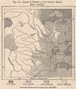 Range of Forests in the central region. USA 1885 old antique map plan chart