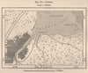 Toledo. Ohio 1885 old antique vintage map plan chart