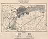 Detroit. Michigan 1885 old antique vintage map plan chart