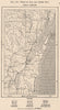 Fond du Lac and Green Bay. Wisconsin 1885 old antique vintage map plan chart