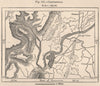 Chattanooga. Tennessee 1885 old antique vintage map plan chart