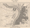 Memphis. Tennessee 1885 old antique vintage map plan chart