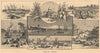 Views in Alabama 1885 old antique vintage print picture
