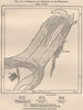 Vicksburg and shiftings of the Mississippi 1885 old antique map plan chart
