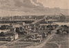 General view of Saint Paul. Minnesota 1885 old antique vintage print picture