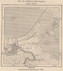 Isthmus of New Orleans. Louisiana 1885 old antique vintage map plan chart
