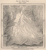 North Park. Colorado 1885 old antique vintage map plan chart