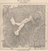 Grand Mesa. Colorado 1885 old antique vintage map plan chart