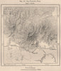 San Francisco Peak. Arizona 1885 old antique vintage map plan chart