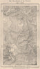 Sources of the Colorado. Wyoming 1885 old antique vintage map plan chart