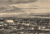 General view of Salt Lake City. Utah 1885 old antique vintage print picture
