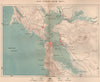 San Francisco Bay. California 1885 old antique vintage map plan chart