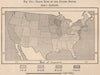 Black zone in the United States & population. USA 1885 old antique map chart