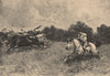 Cowboys. USA. United States 1885 old antique vintage print picture