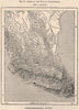 Scene of the war of independence. Mexico 1885 old antique map plan chart
