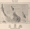 La Paz. Mexico 1885 old antique vintage map plan chart