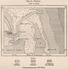 Tampico. Mexico 1885 old antique vintage map plan chart