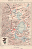Mexico City and its valley 1885 old antique vintage map plan chart