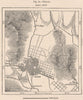 Orizaba. Veracruz, Mexico 1885 old antique vintage map plan chart