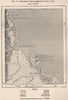 Successive relocation of Veracruz.Cortes landing.Nueva Vieja.Mexico 1885 map